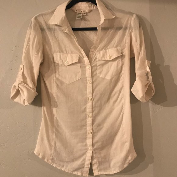 Max Studio Button Down Stretchy Cotton Shirts (2) - Picture 2 of 4